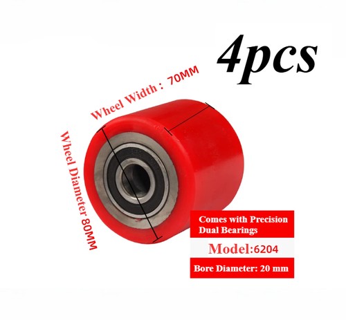 4pcs 80x70mm wheel with - 80x70mm,