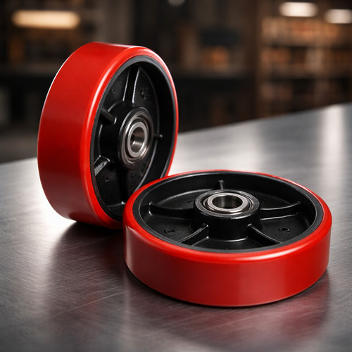 Pallet jack steer wheels - pallet,